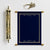 Navy Blue Scroll with Gold Case